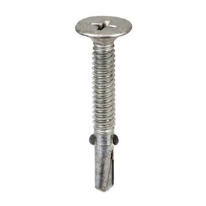 #10 X 1-7/16" PHILLIPS HEAD METAL SCREW WITH WINGS